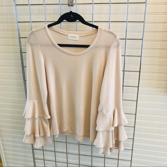 Cream neutral soft sweater - Picture 3 of 6
